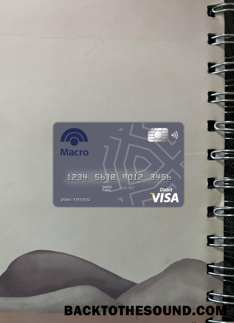 İndir Argenitina Banco Macro S.A Banka Vize Kart foto-görünüm Ön Örnek tasarım