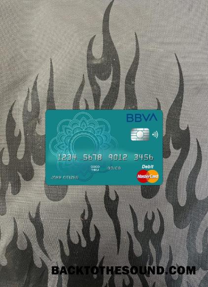 İndir Arjantin BBVA Banka Mastercard Banka foto-görünüm Ön Örnek şablon
