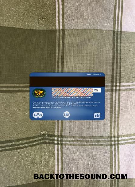 İndir Arjantin BBVA Banka Mastercard foto-görünüm Arka Örnek tasarım