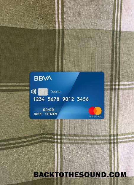 İndir Arjantin BBVA Banka Mastercard foto-görünüm Ön Örnek taslak