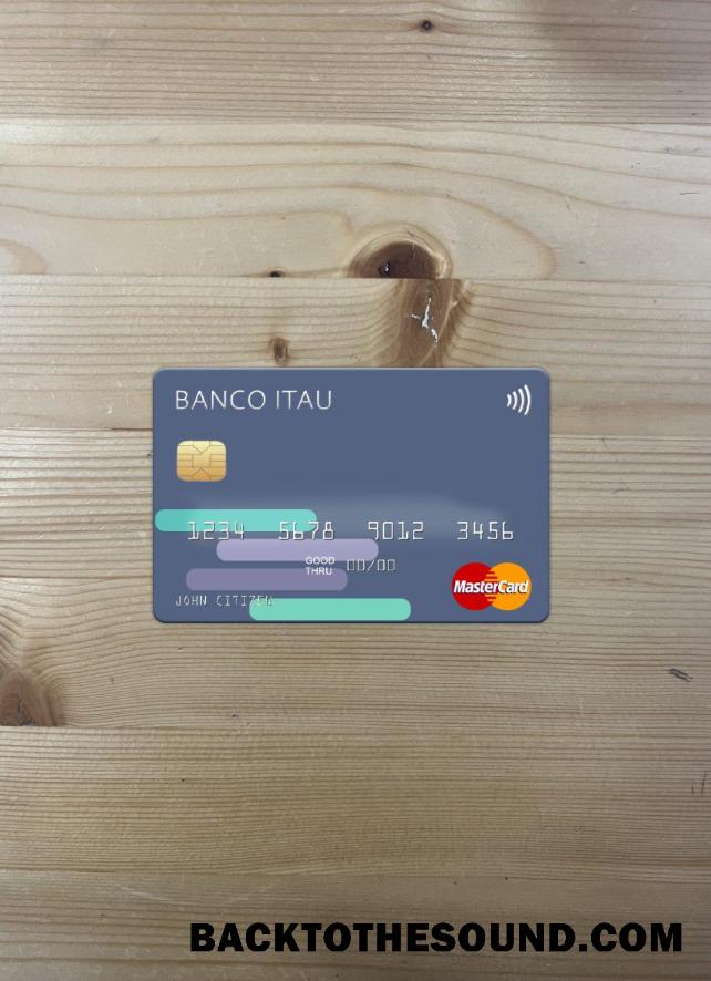 İndir Arjantin Banco Itaú Mastercard foto-görünüm Ön Örnek şablon