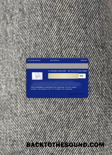 İndir Arjantin Banco Itaú Vize Kart foto-görünüm Arka Örnek tasarım