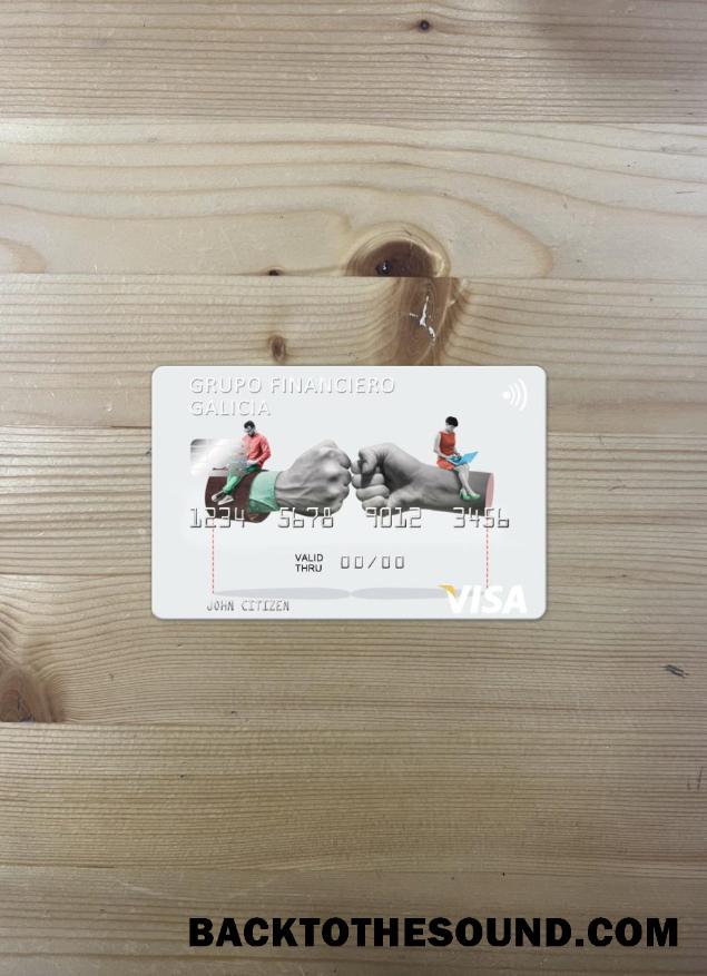 İndir Arjantin Grupo Financiero Galicia Vize Kart foto-görünüm Ön Örnek örnek