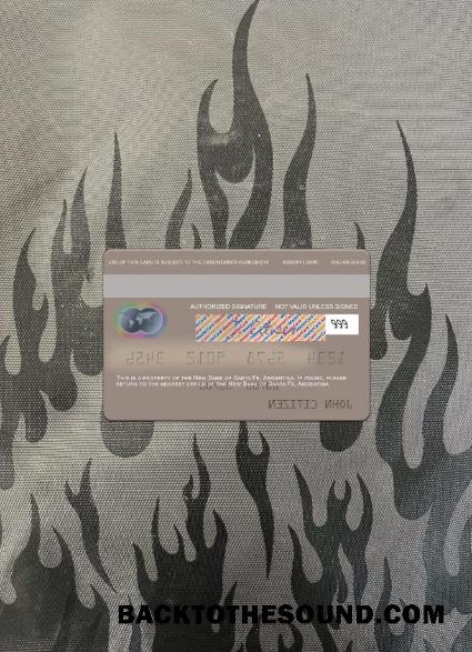 İndir Arjantin Yeni Banka of Santa Fe Mastercard foto-görünüm Arka Örnek ön izleme