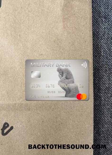 İndir Avustralya Australian Military Banka Mastercard foto-görünüm Ön Örnek şablon