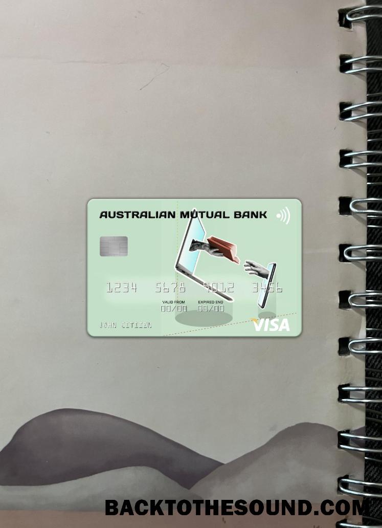 İndir Avustralya Australian Mutual Banka Vize Kart foto-görünüm Ön Örnek örnek