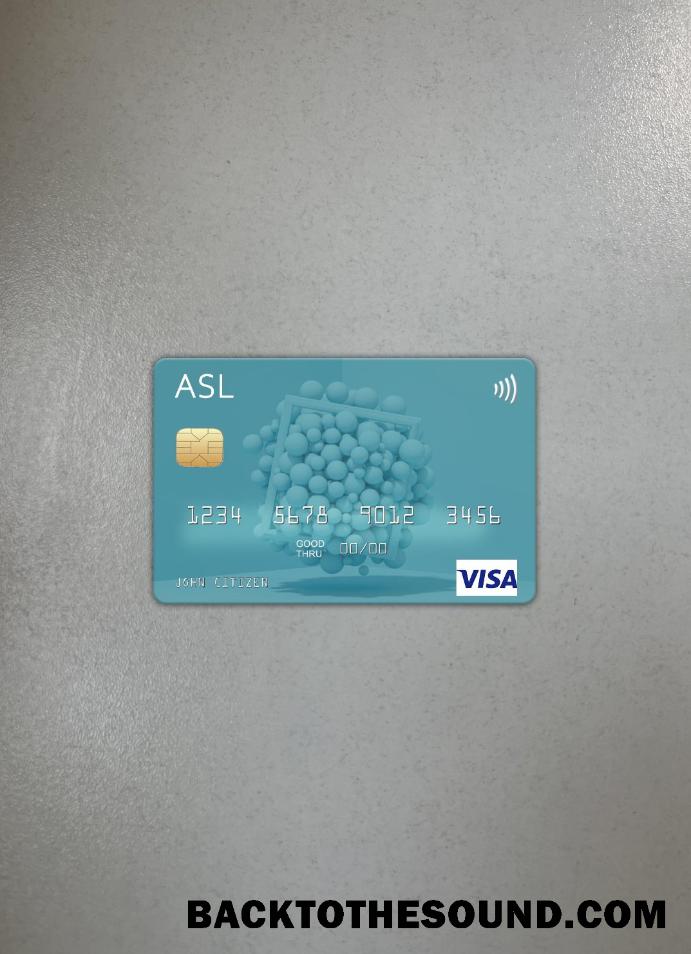 İndir Avustralya Australian Settlements Limited (ASL) Vize Kart foto-görünüm Ön Örnek şablon