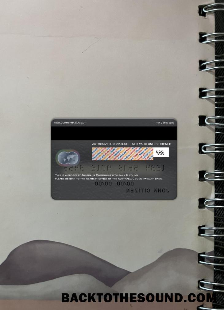 İndir Avustralya Commonwealth Banka Mastercard foto-görünüm Arka Örnek şablon