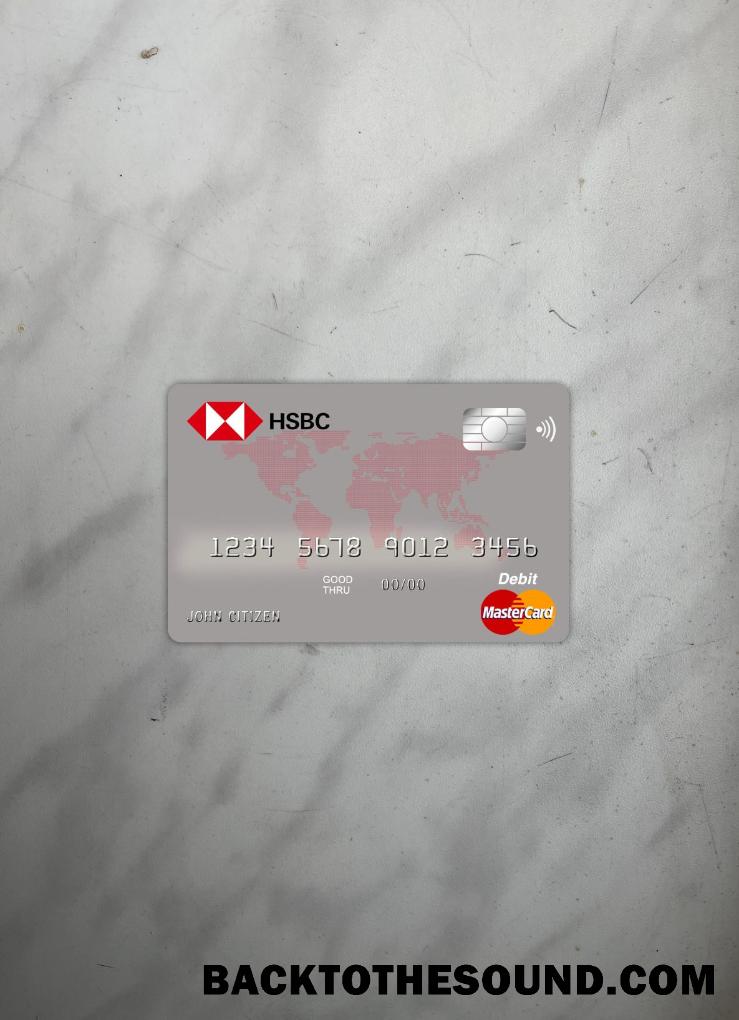 İndir Avustralya HSBC Banka master Kart foto-görünüm Ön Örnek tasarım