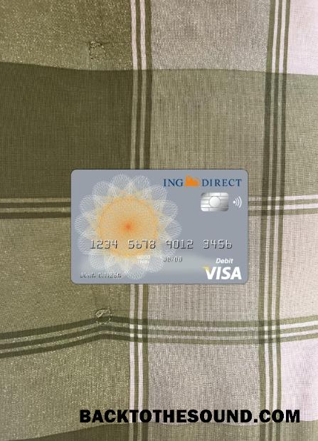İndir Avustralya Ing direct Banka Vize Kart foto-görünüm Ön Örnek tasarım
