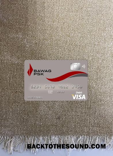 İndir Avusturya Bawag PSK Banka Vize Kart foto-görünüm Ön Örnek tasarım