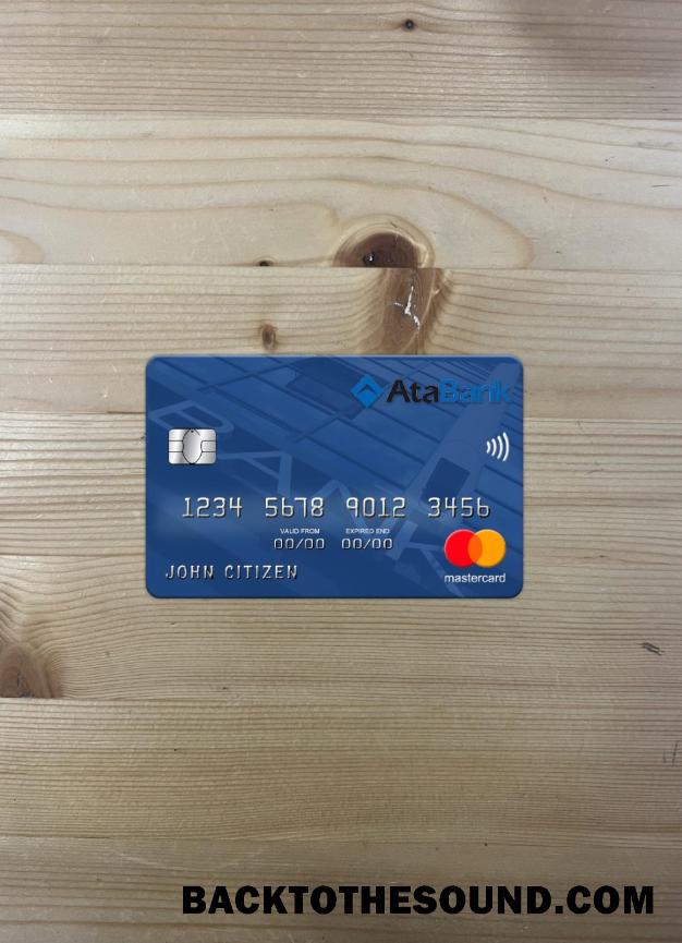 İndir Azerbaycan ATA Banka Mastercard foto-görünüm Ön Örnek tasarım