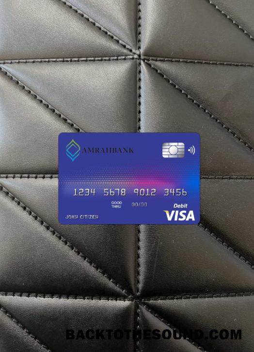 İndir Azerbaycan Amrahbank Vize Kart foto-görünüm Ön Örnek ön izleme