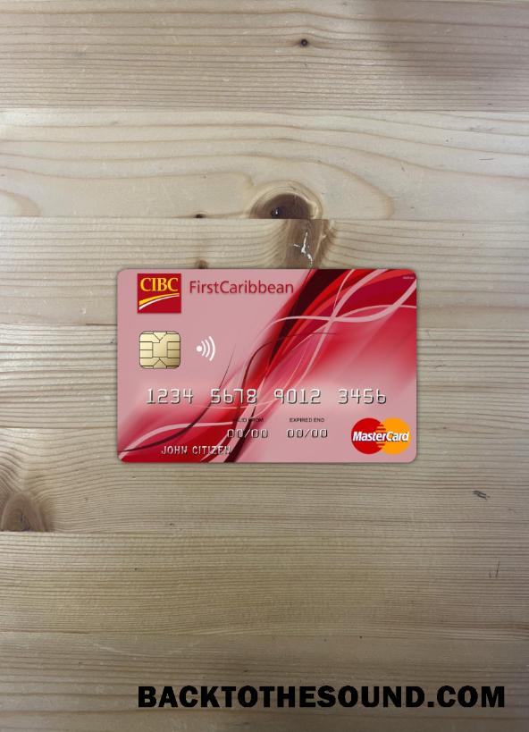 İndir Bahamalar FirstCaribbean uluslararası Banka Mastercard foto-görünüm Ön Örnek taslak