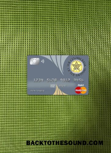 İndir Bahamalar The Central Banka Mastercard foto-görünüm Ön Örnek şablon
