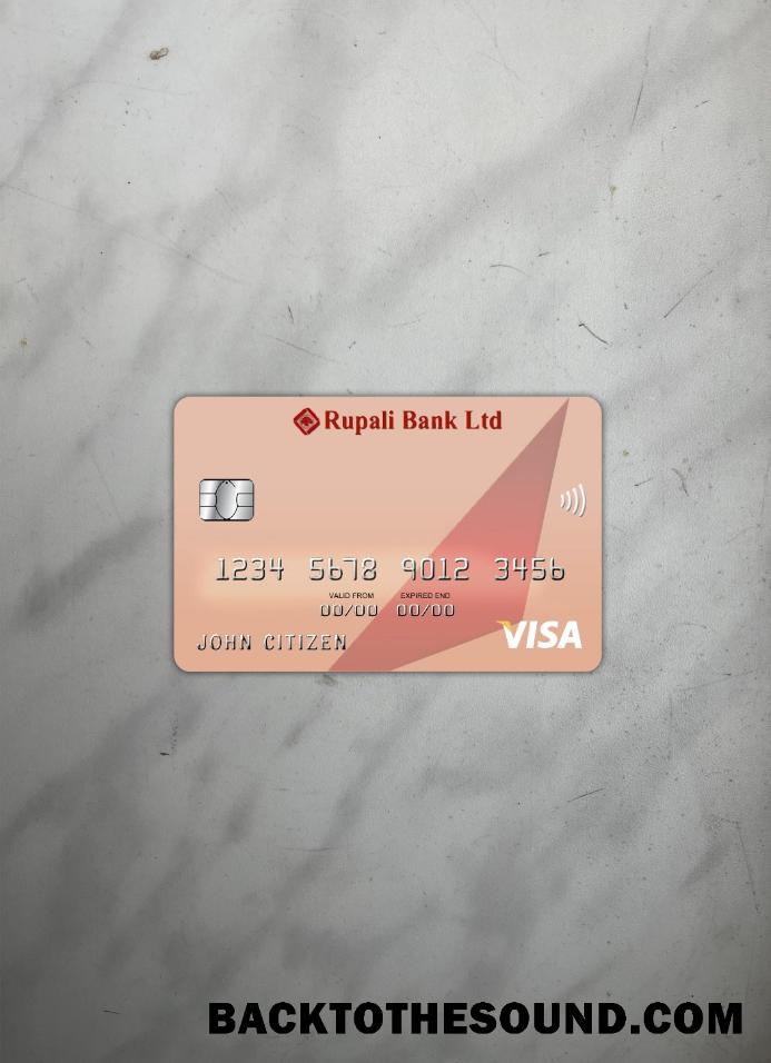 İndir Bangladeş Rupali Banka Vize Kart foto-görünüm Ön Örnek ön izleme