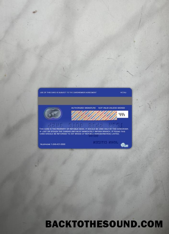 İndir Barbados Republic Banka Mastercard foto-görünüm Arka Örnek örnek