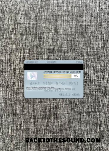 İndir Belçika Keytrade Banka Vize Kart foto-görünüm Arka Örnek örnek