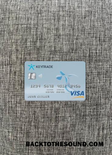 İndir Belçika Keytrade Banka Vize Kart foto-görünüm Ön Örnek tasarım