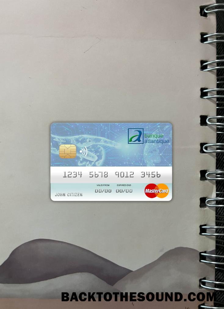 İndir Benin Atlantique Banka Mastercard foto-görünüm Ön Örnek tasarım