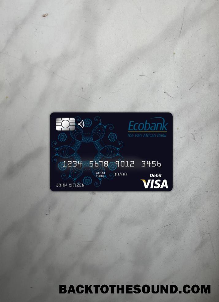 İndir Benin Ecobank Vize Kart foto-görünüm Ön Örnek örnek
