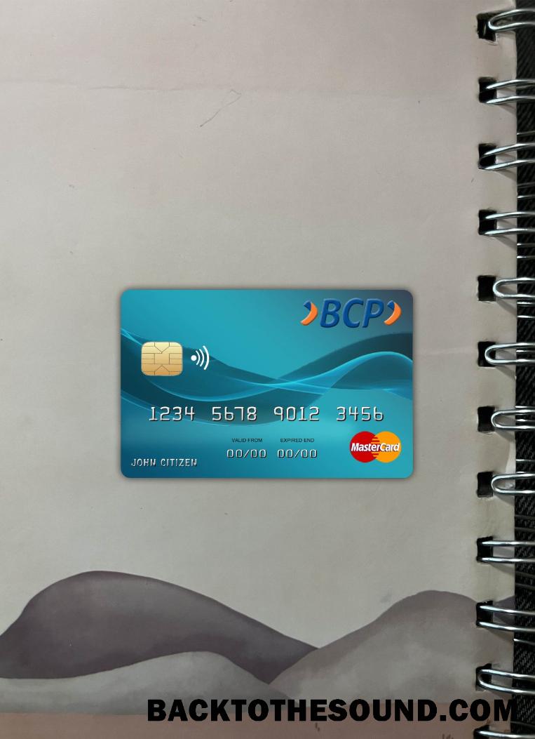 İndir Bolivya Credito Banka Mastercard foto-görünüm Ön Örnek taslak