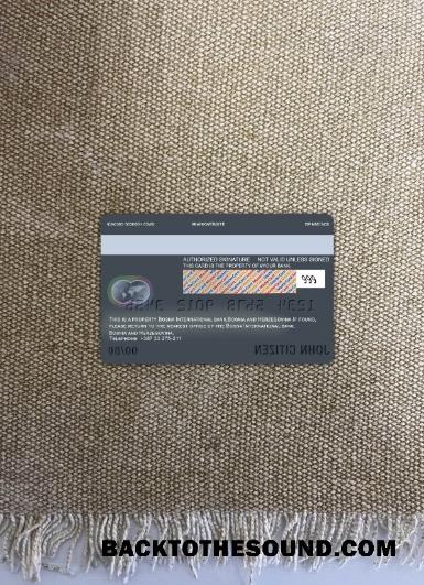 İndir Bosna Hersek Bosna uluslararası Banka Mastercard foto-görünüm Arka Örnek ön izleme