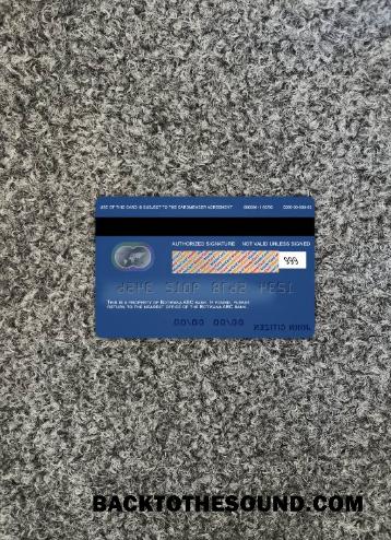 İndir Botsvana ABC Banka Mastercard foto-görünüm Arka Örnek taslak