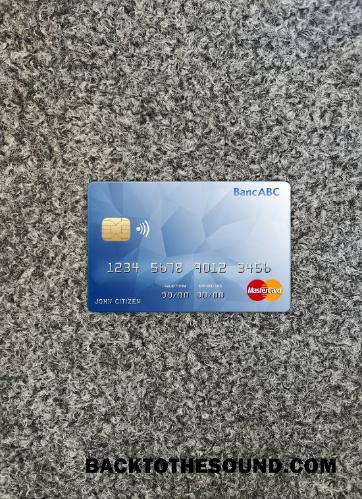 İndir Botsvana ABC Banka Mastercard foto-görünüm Ön Örnek şablon