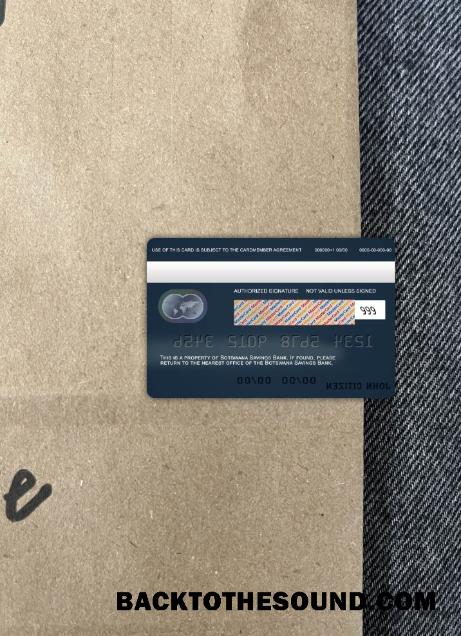 İndir Botsvana Savings Banka Mastercard foto-görünüm Arka Örnek tasarım