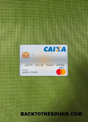 İndir Brezilya Caixa Banka master Banka Kart foto-görünüm Ön Örnek şablon