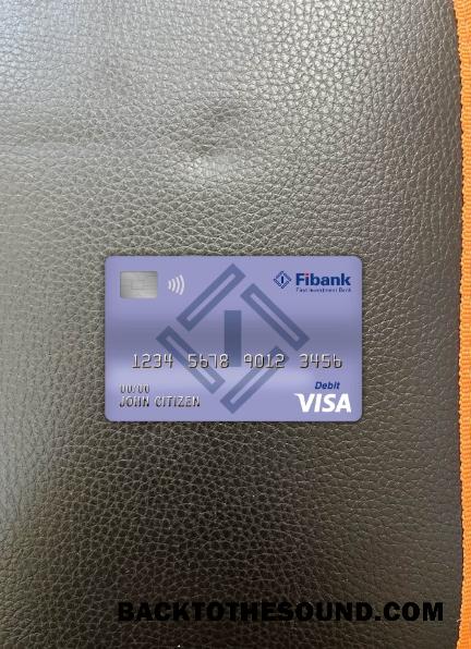 İndir Bulgaristan Fibank Banka Vize Banka Kart foto-görünüm Ön Örnek örnek