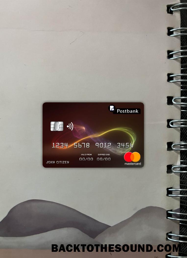 İndir Bulgaristan Post Banka Mastercard foto-görünüm Ön Örnek tasarım