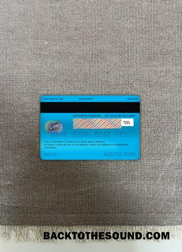 İndir Kamerun Ecobank Banka master Banka Kart foto-görünüm Arka Örnek taslak
