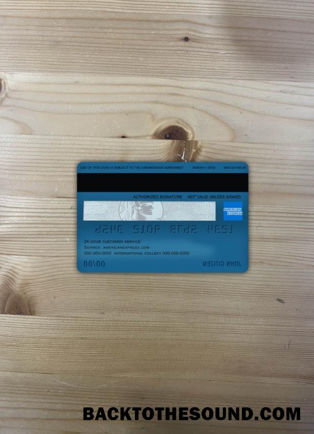 İndir Kanada American Express Air Miles Kredi Kart foto-görünüm Arka Örnek örnek