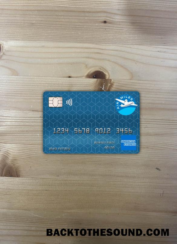 İndir Kanada American Express Air Miles Kredi Kart foto-görünüm Ön Örnek taslak