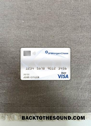 İndir Kanada JP Morgan chase Banka Vize Banka Kart foto-görünüm Ön Örnek şablon