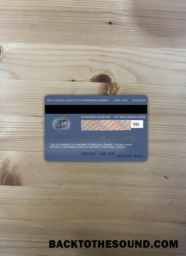 İndir Kanada Montreal Banka Mastercard foto-görünüm Arka Örnek ön izleme