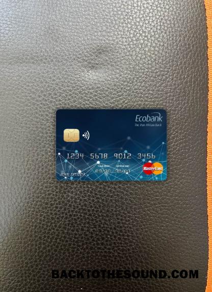 İndir Orta Afrika Cumhuriyeti Ecobank Banka Mastercard foto-görünüm Ön Örnek taslak