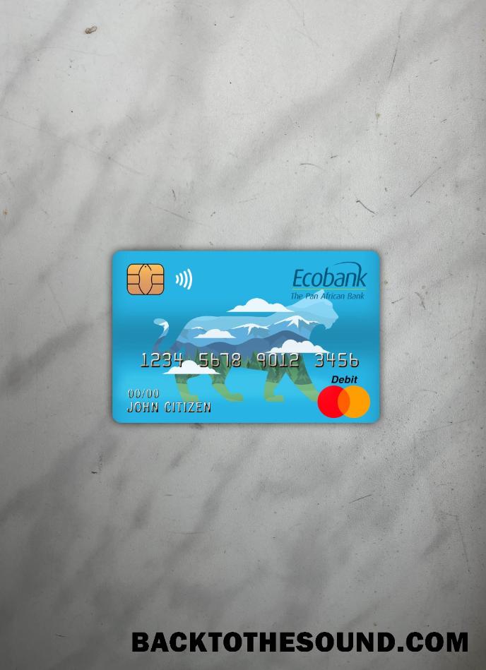 İndir Orta Afrika Cumhuriyeti ecobank master Banka Kart foto-görünüm Ön Örnek taslak