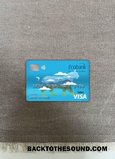 İndir Orta Afrika Cumhuriyeti ecobank Vize Banka Kart foto-görünüm Ön Örnek ön izleme