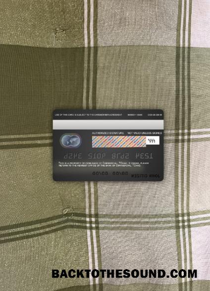 İndir Çad ticari Banka Tchad Mastercard foto-görünüm Arka Örnek taslak