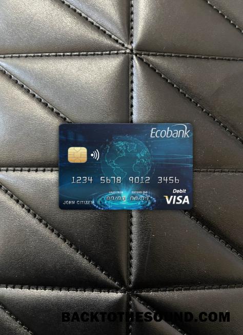 İndir Çad Ecobank Vize Kart foto-görünüm Ön Örnek taslak