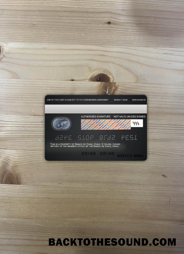 İndir Şili Banco de Şili Banka Mastercard foto-görünüm Arka Örnek şablon