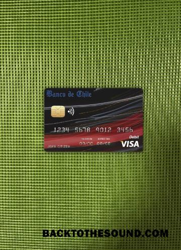 İndir Şili Banco de Şili Banka Vize Kart foto-görünüm Ön Örnek tasarım