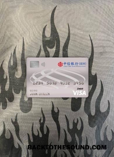 İndir Çin Citic Banka corp Banka Vize Banka Kart foto-görünüm Ön Örnek tasarım