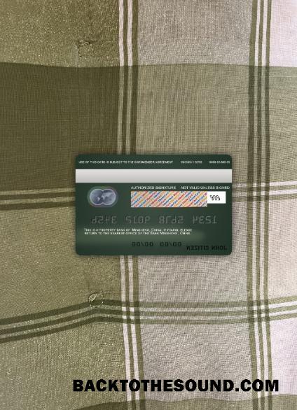 İndir Çin Minsheng Banka Mastercard foto-görünüm Arka Örnek taslak