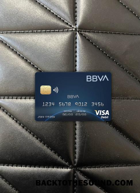 İndir Kolombiya BBVA Banka Vize Kart foto-görünüm Ön Örnek tasarım