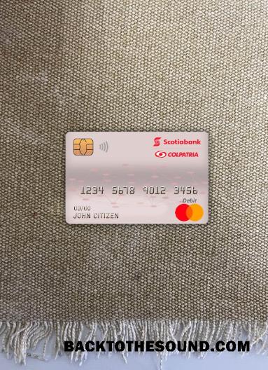 İndir Kolombiya Scotiabank colpatria Banka master Banka Kart foto-görünüm Ön Örnek taslak
