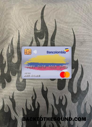 İndir Kolombiya bancolombia Banka master Banka Kart foto-görünüm Ön Örnek tasarım